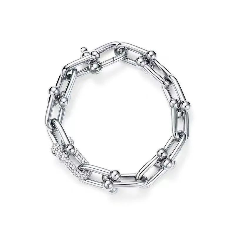 12Silver bracelet with diamond