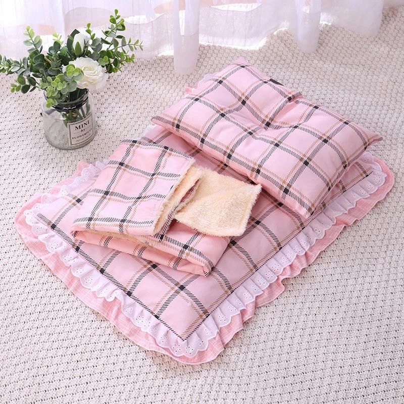 Kolor: Pink Plaidsize: S 35x50cm