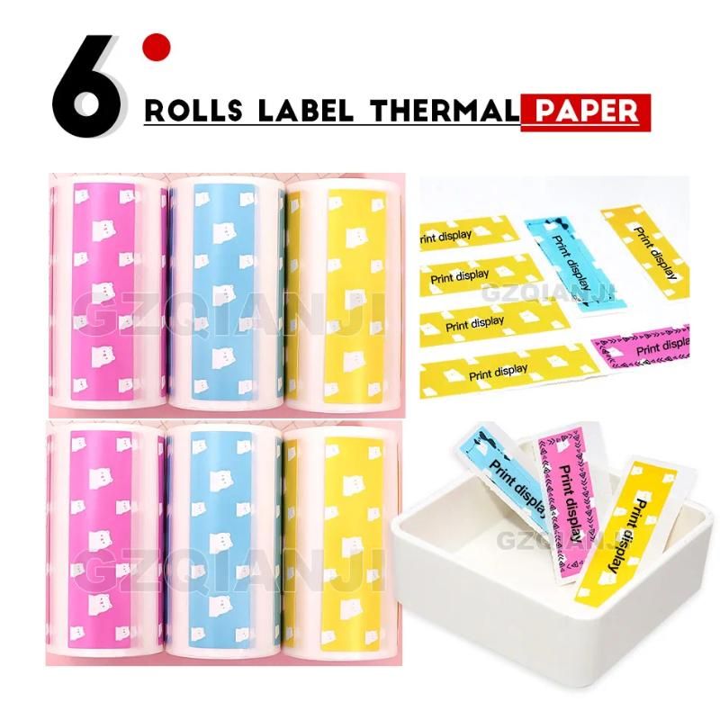 6 Rolls Label Paper China