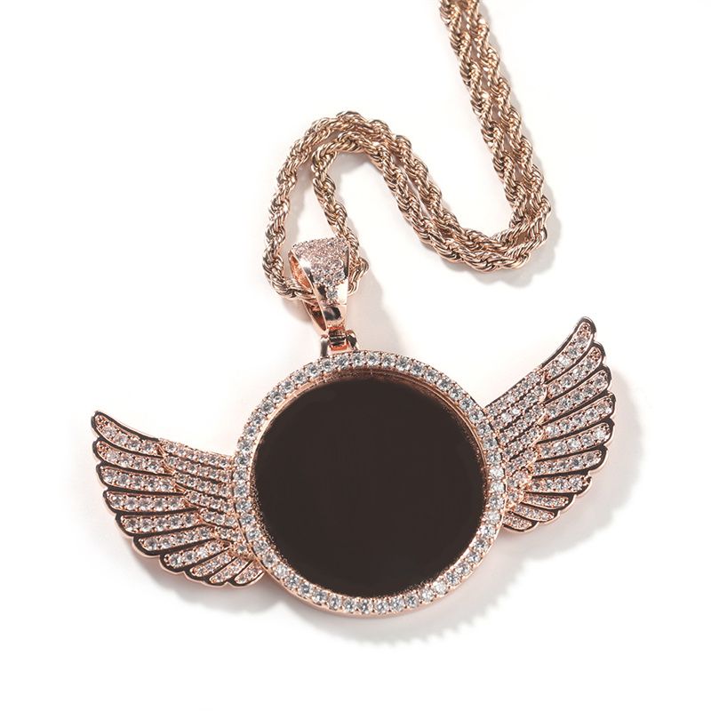 pendentif Leaveimage rosegoldwing6.7*5.6