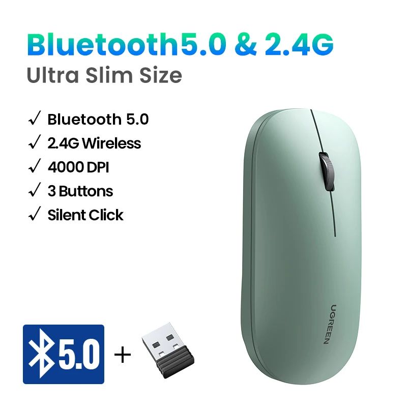 اللون: 4000DPI - BT5.0 SLIM