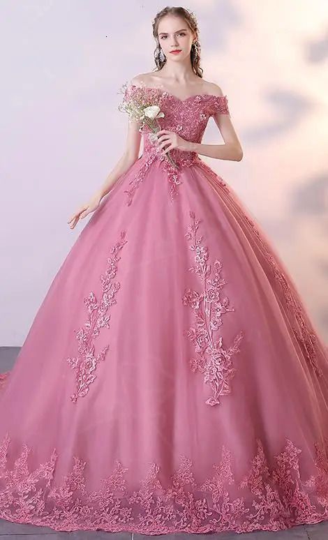 Pink Floor Length