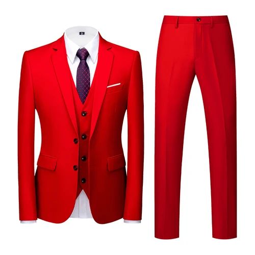 Conjunto vermelho de 3 peças