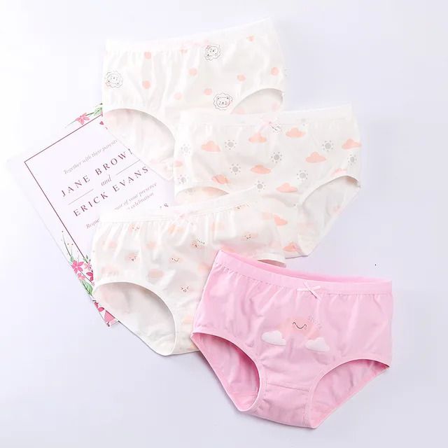 4 pièces slips pour filles