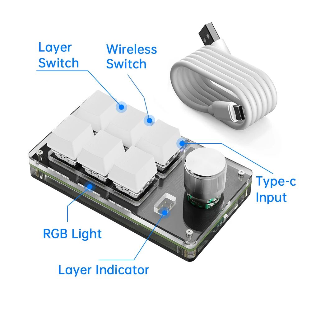 6 Nyckel BT-Red Switch