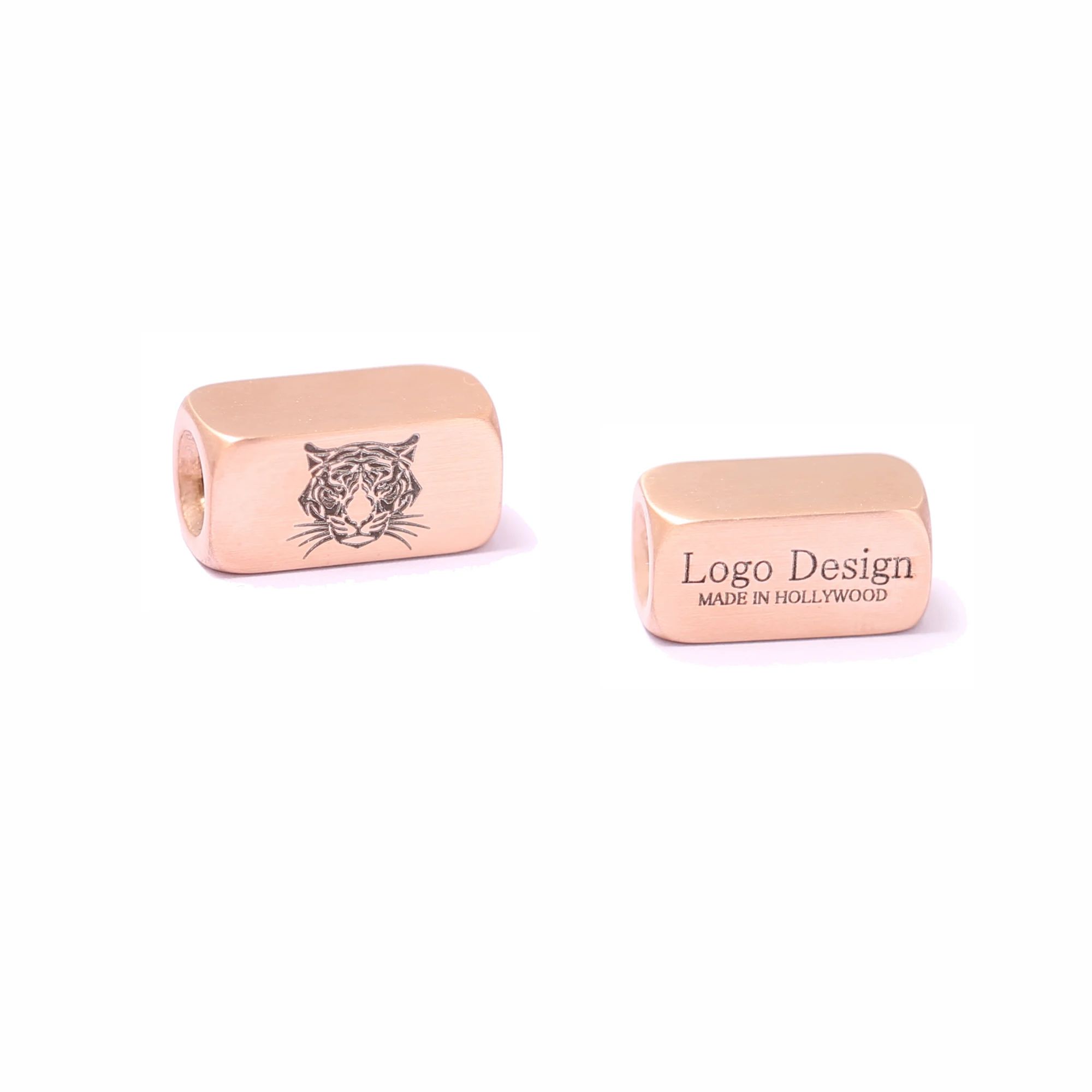 Rose Gold-Matte-Double Sides Engrave