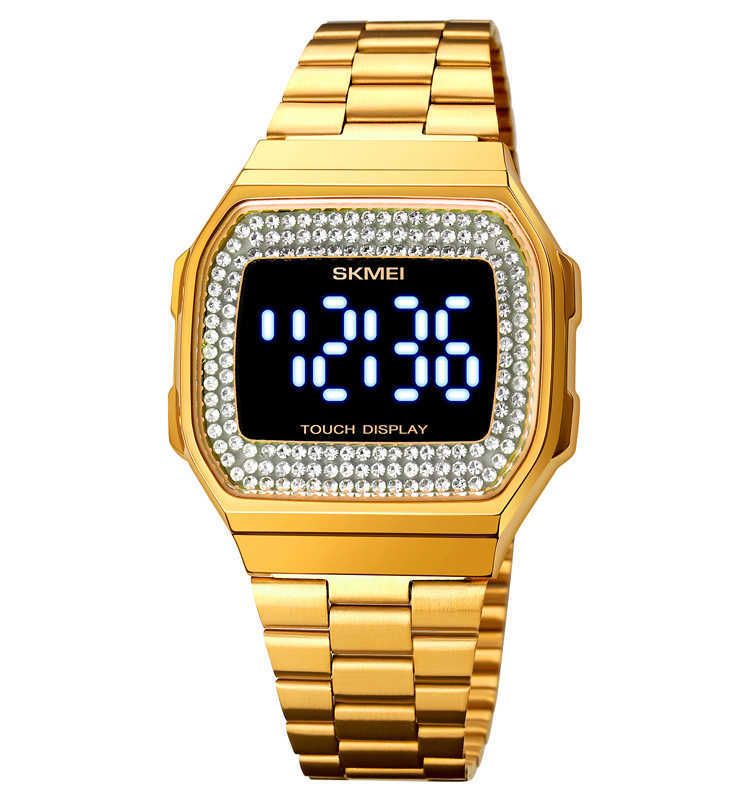 Gold-Pu Digital Watch