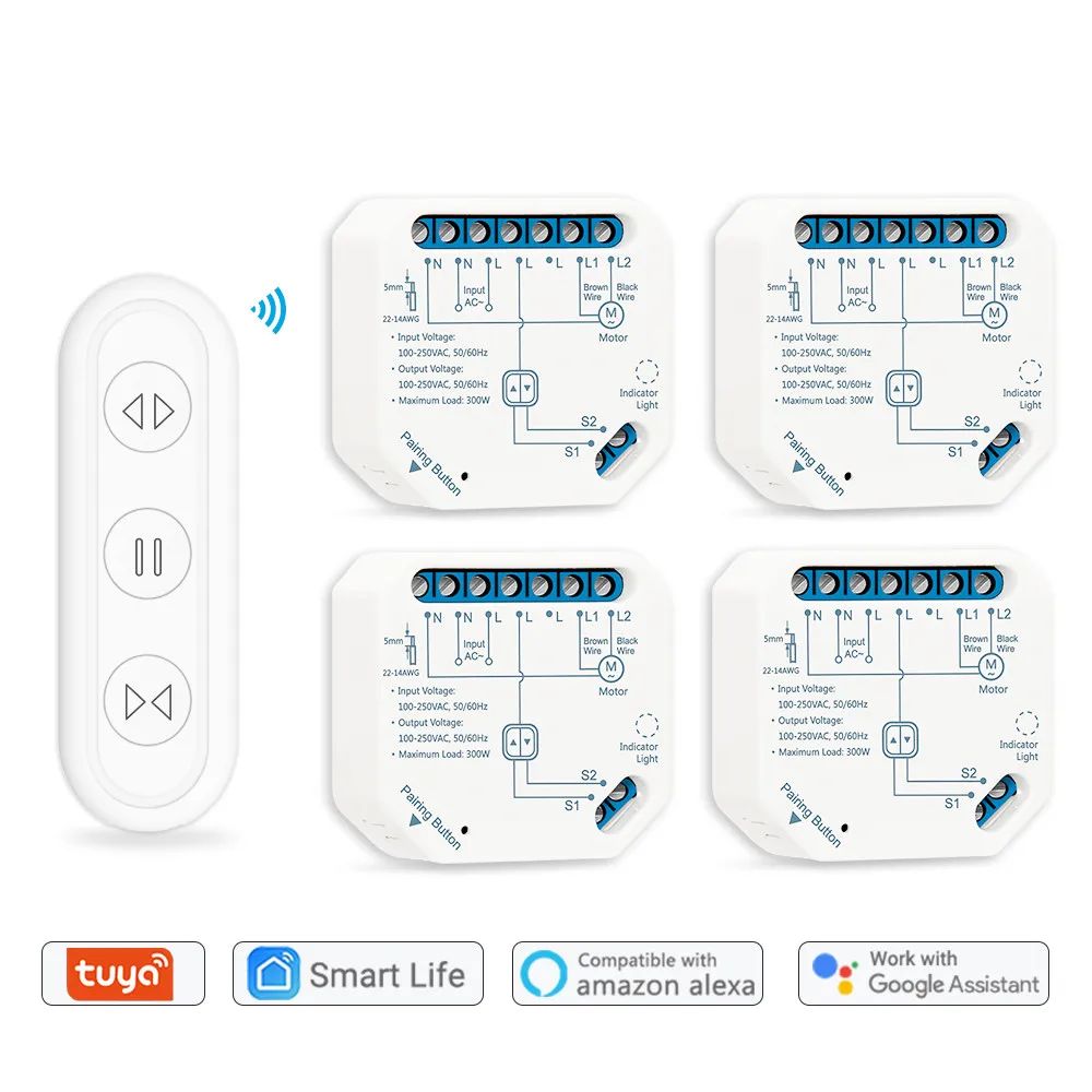 Color:1 remote 4 modules