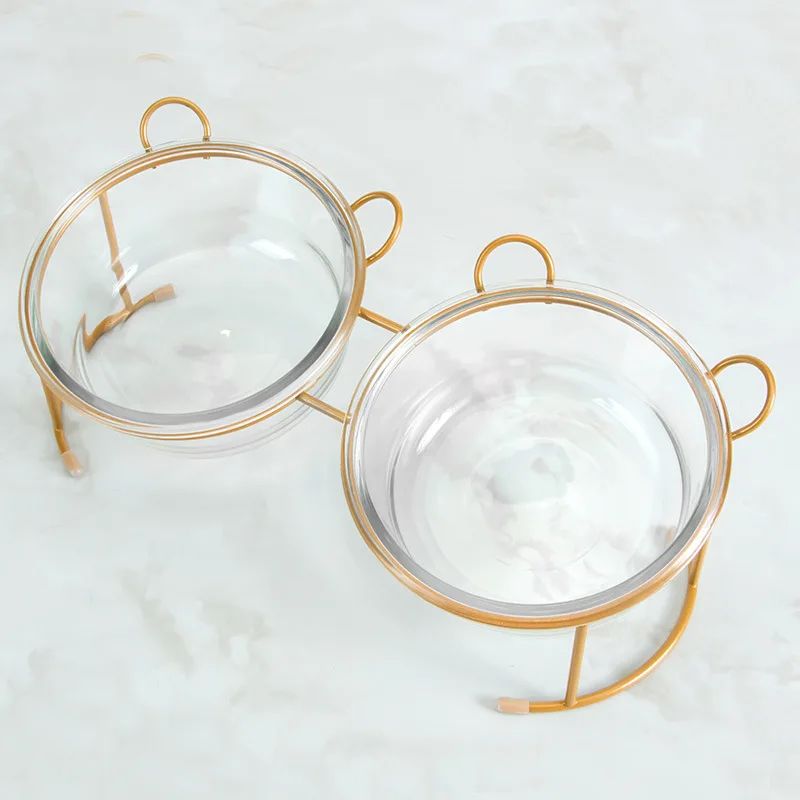 Color:Bear Gold twin-bowl