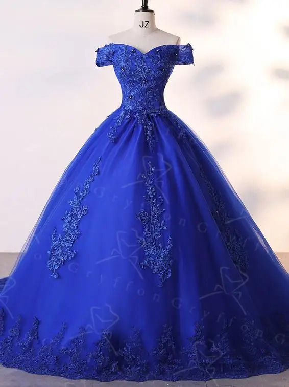 Blue Floor Length