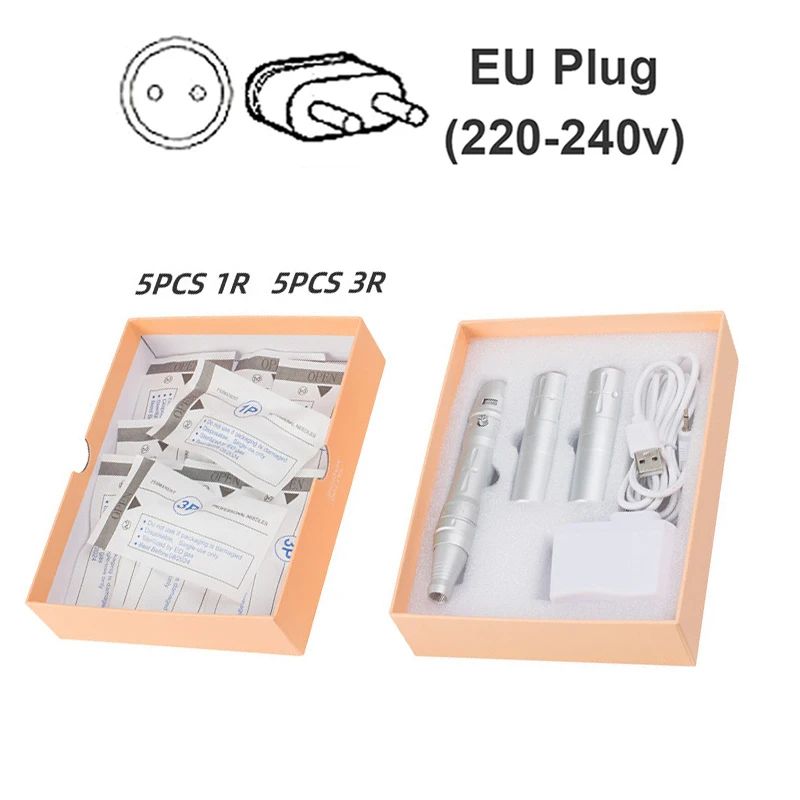 Color:EU plug silver