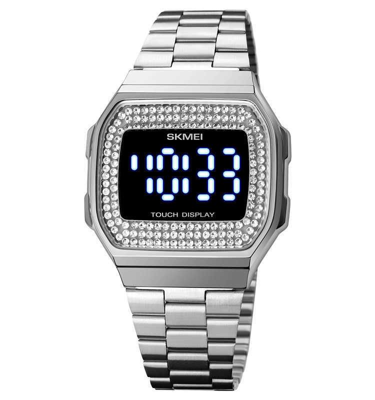 Silver-Pu Digital Watch