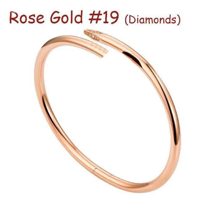 Rose Gold # 19 (Nail Armband Diamonds)