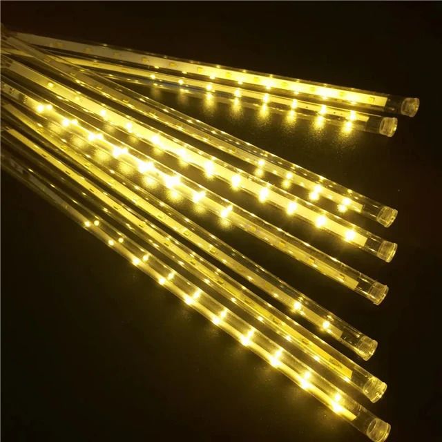 Light Yellow-30cm-8 Tubes-Eu Wtyczka 220V