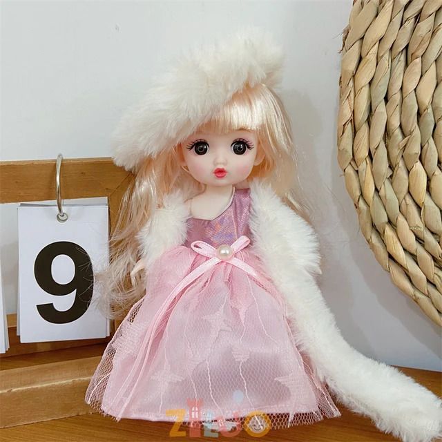 Bambola Bjd da 16 cm con vestiti6