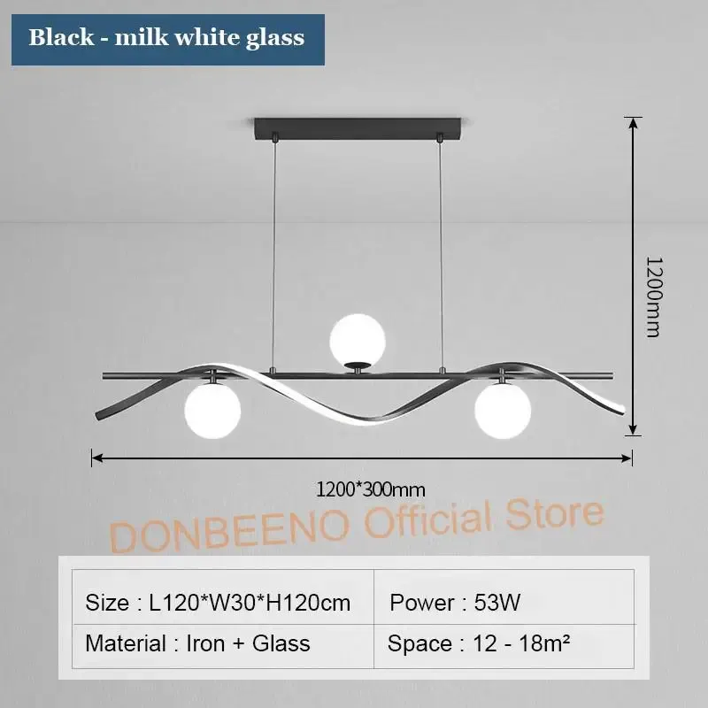 Noir - B L120cm Blanc Chaud