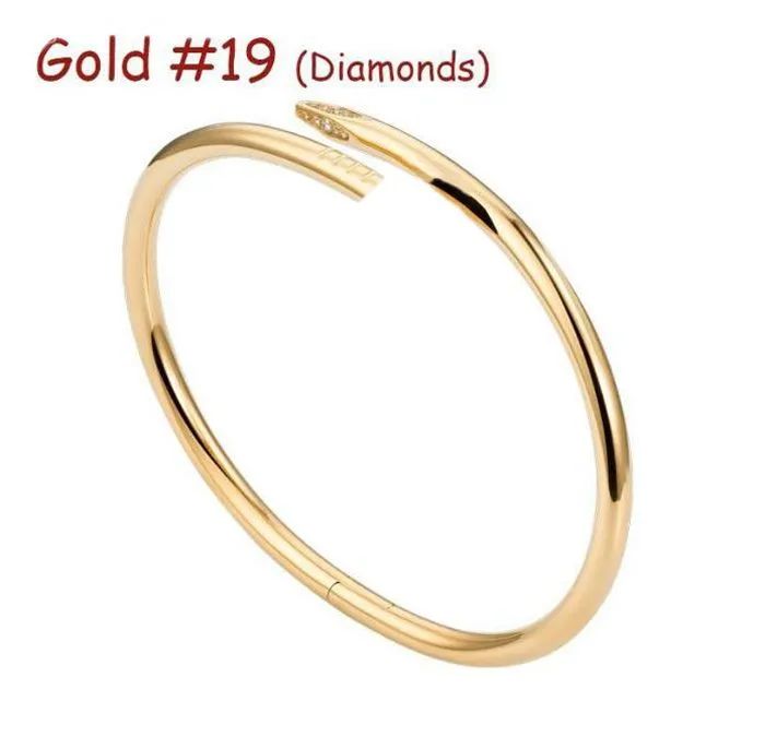 Goud # 19 (nagel armband diamanten)