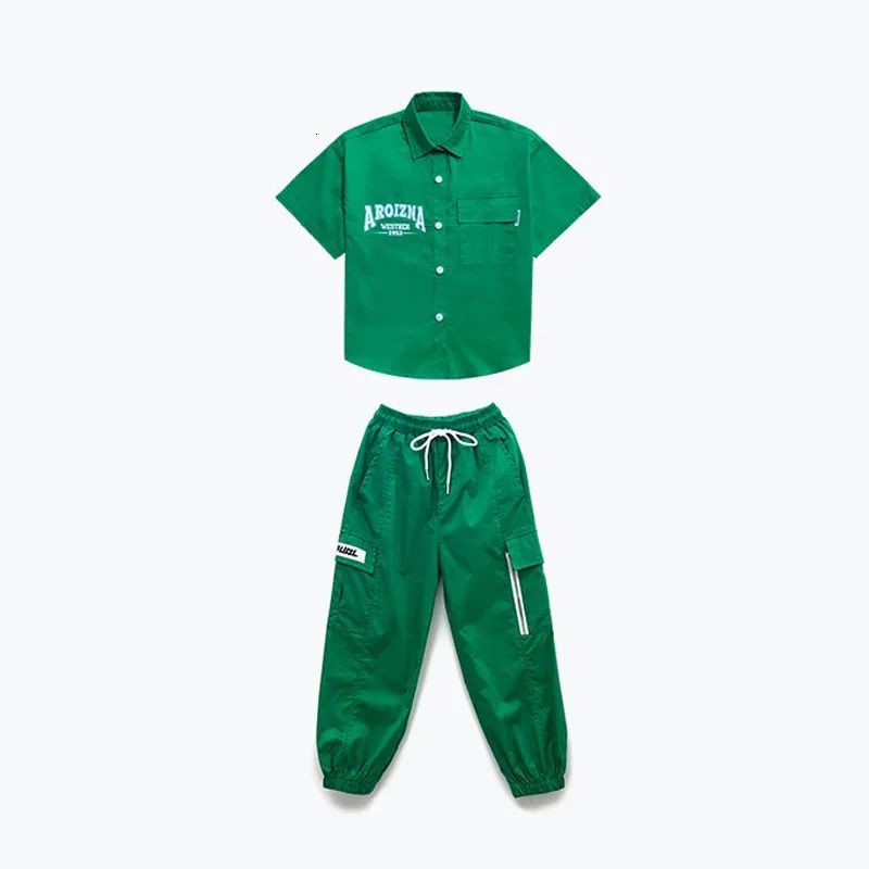 Pantalon chemise verte