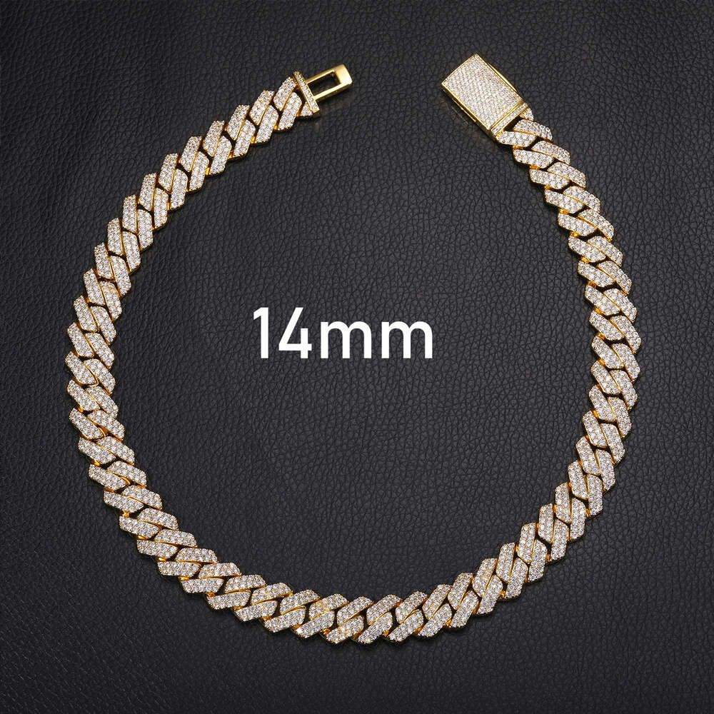 14mm 2 row-gold-7inches