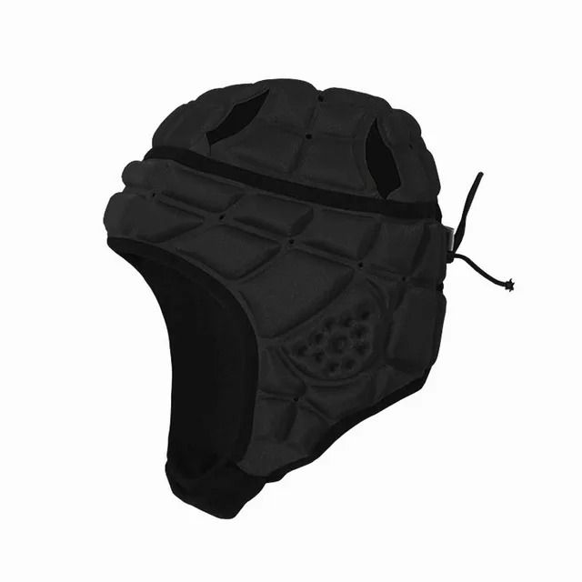 Black Rugby Helmet-L