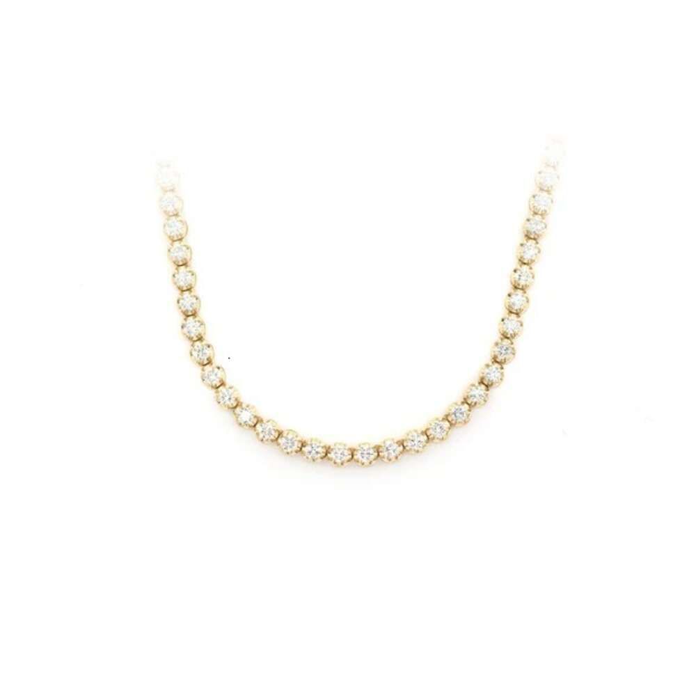 Collier Tennis Jaune-Or 14kt