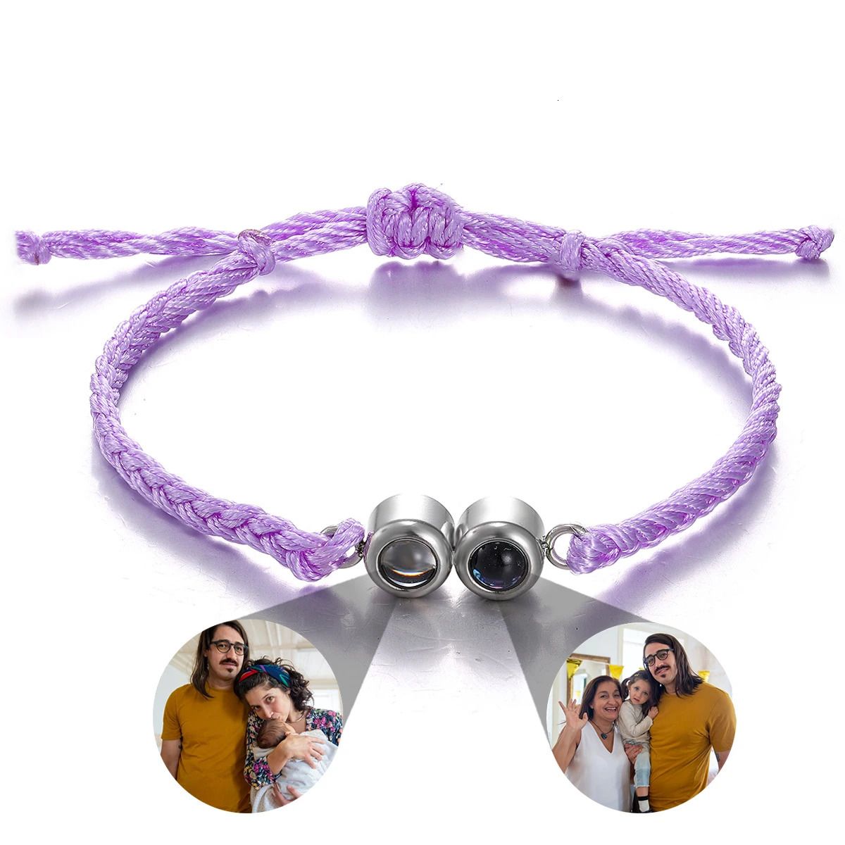 Purple Bracelet-Black Beads