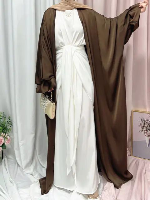 Coffe Abaya-xxl dimensione sciolta