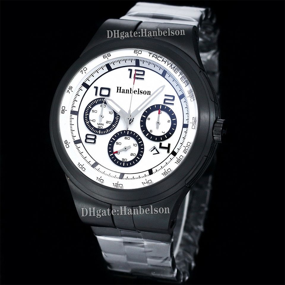 Black Case White Dial