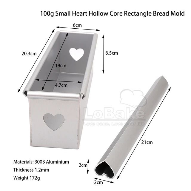 100g Mold Heart Core