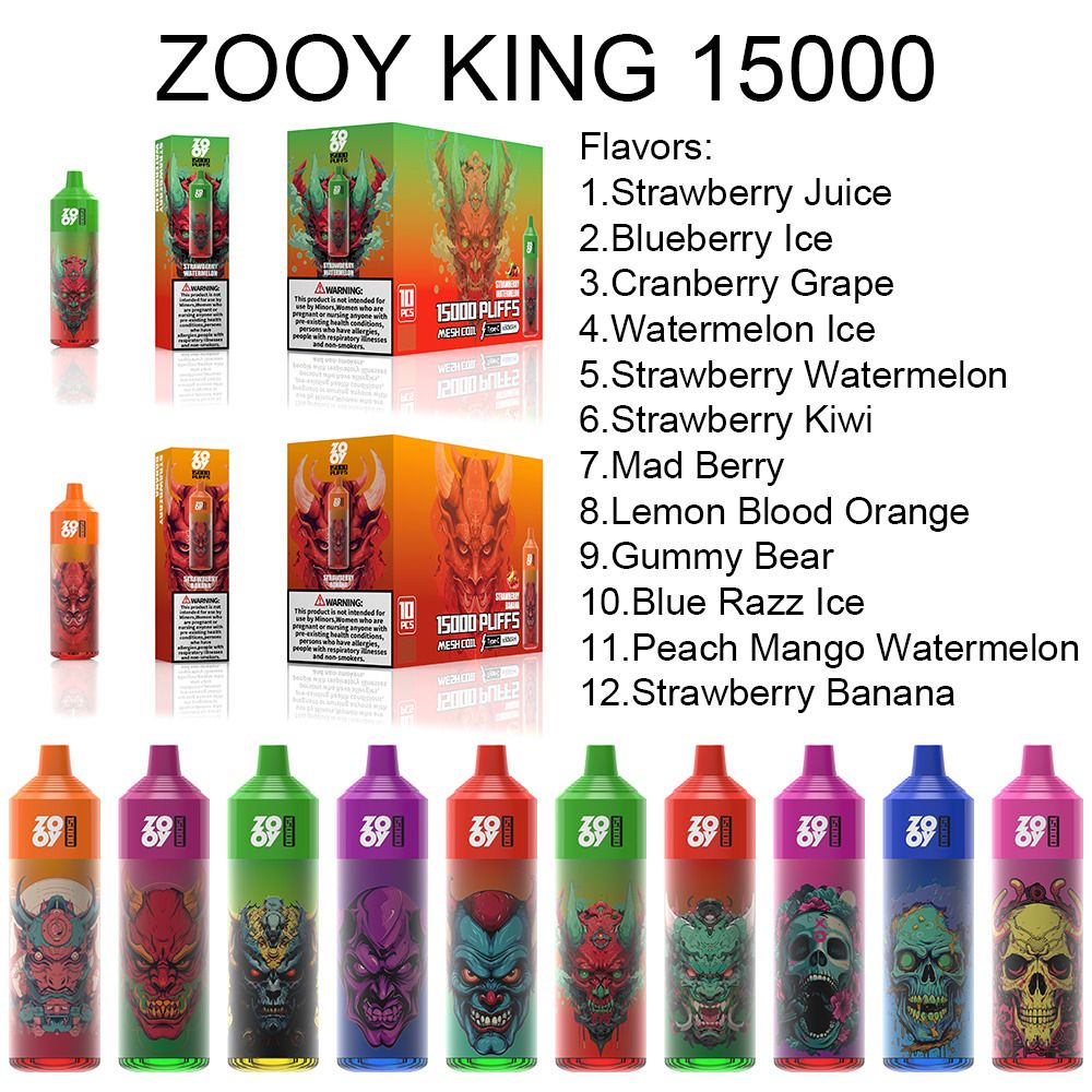 ZOOY Puff 15000-Mix saveur aléatoire