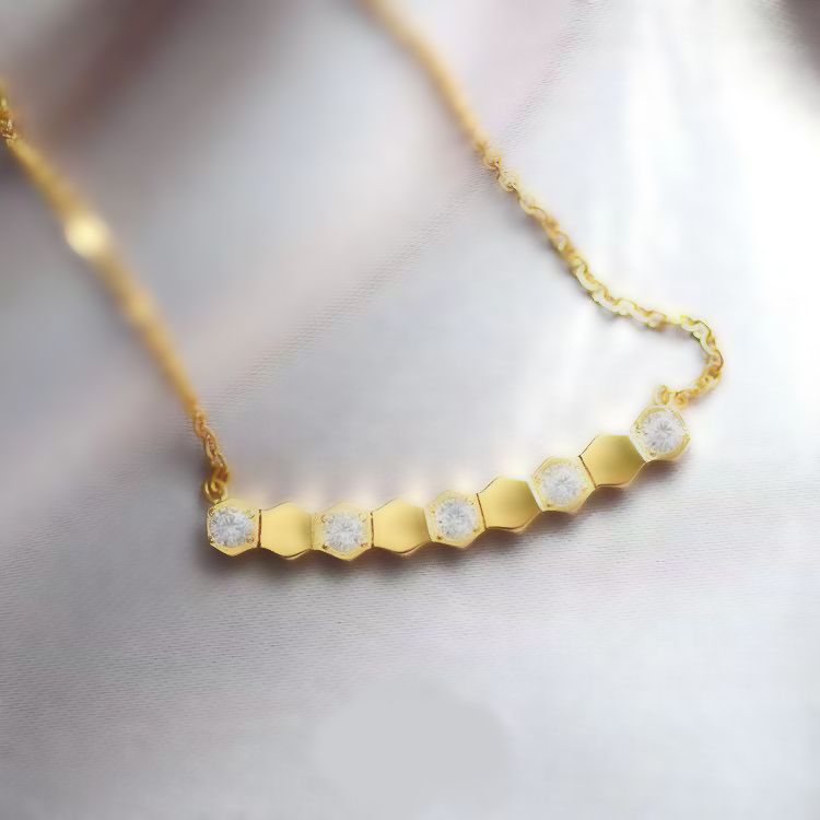 gold necklace inter-drilling