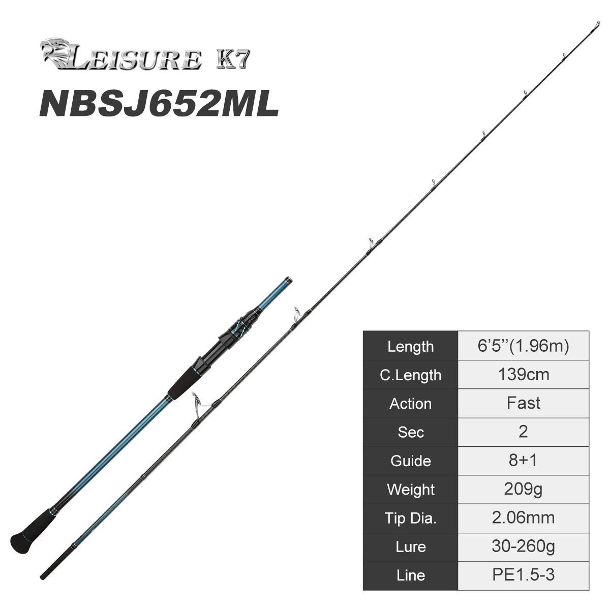 Color:NBSJ652ML 1.96m