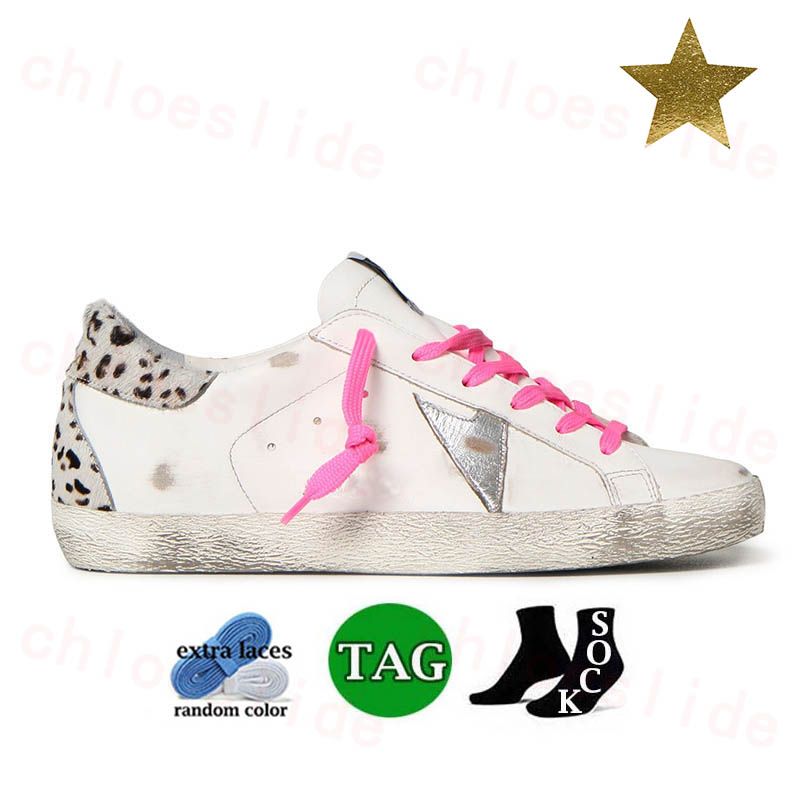 A4 White Silver Pink Leopard Print