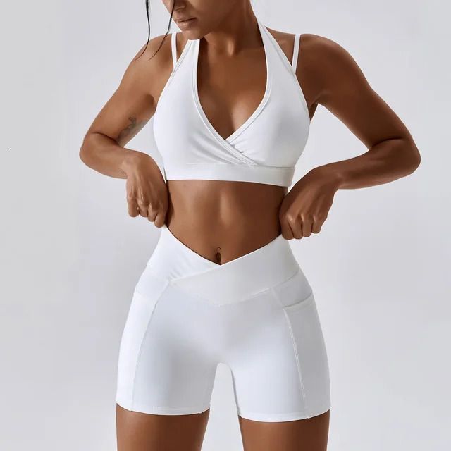 White Bra Short Set