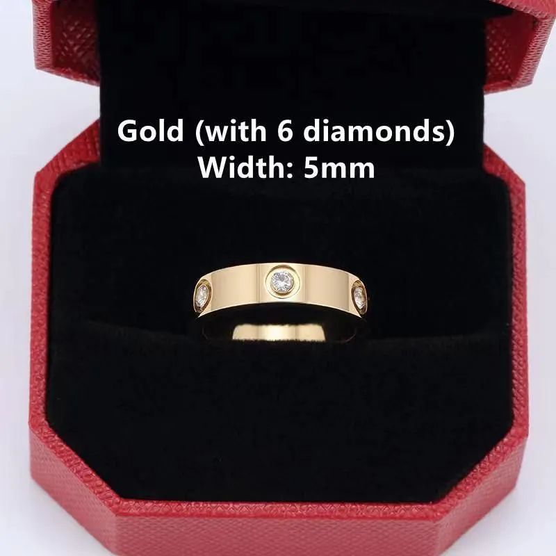 Oro 5 mm con 6 diamanti