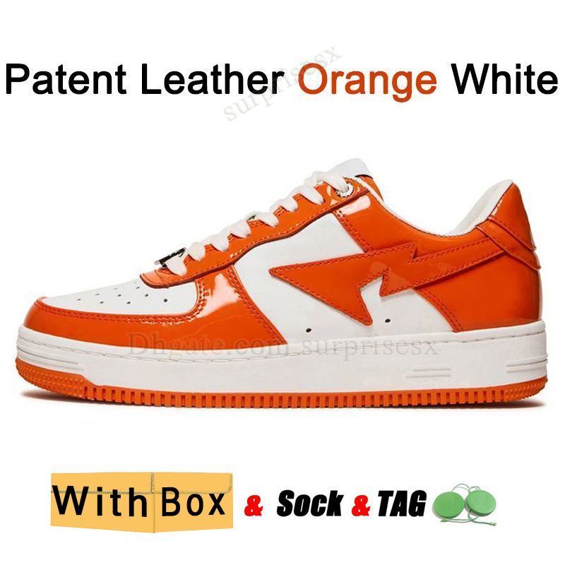 A12 Lackleder Orange Weiß 36-47