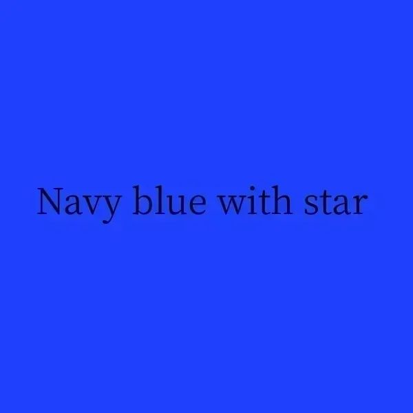 Navy blue with star