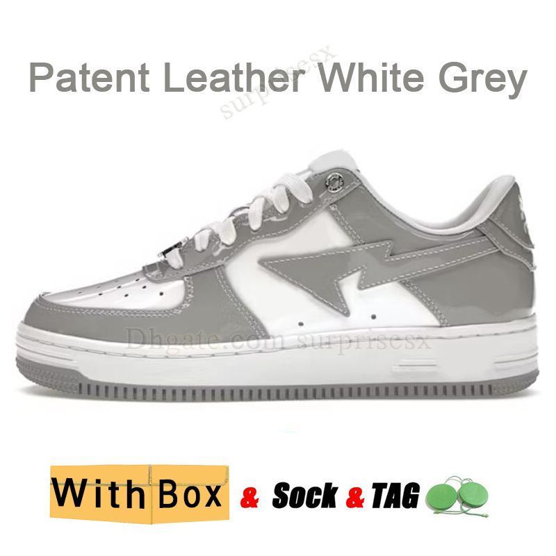 A08 Patent Leather White Grey 36-47