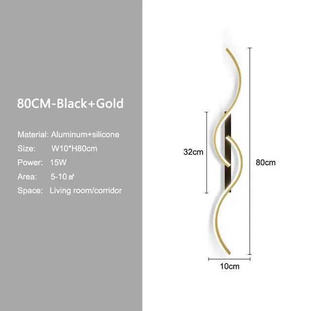 b Złote czarny-80cm-chłodzący biały