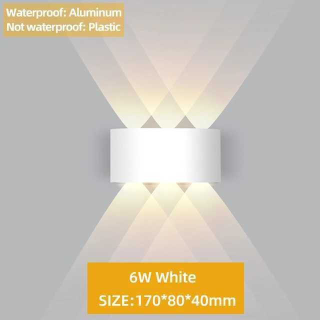 Blanco 6w-Luz Cálida 3000k-Resistente al agua