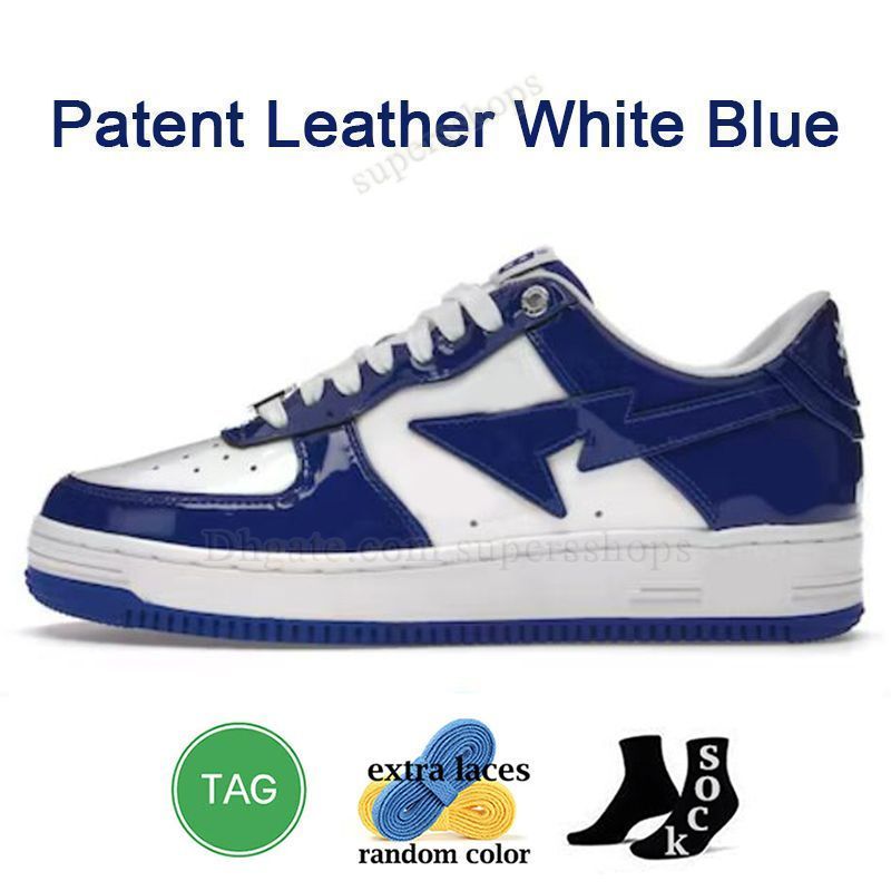 A09 Patent Leather White Blue 36-47