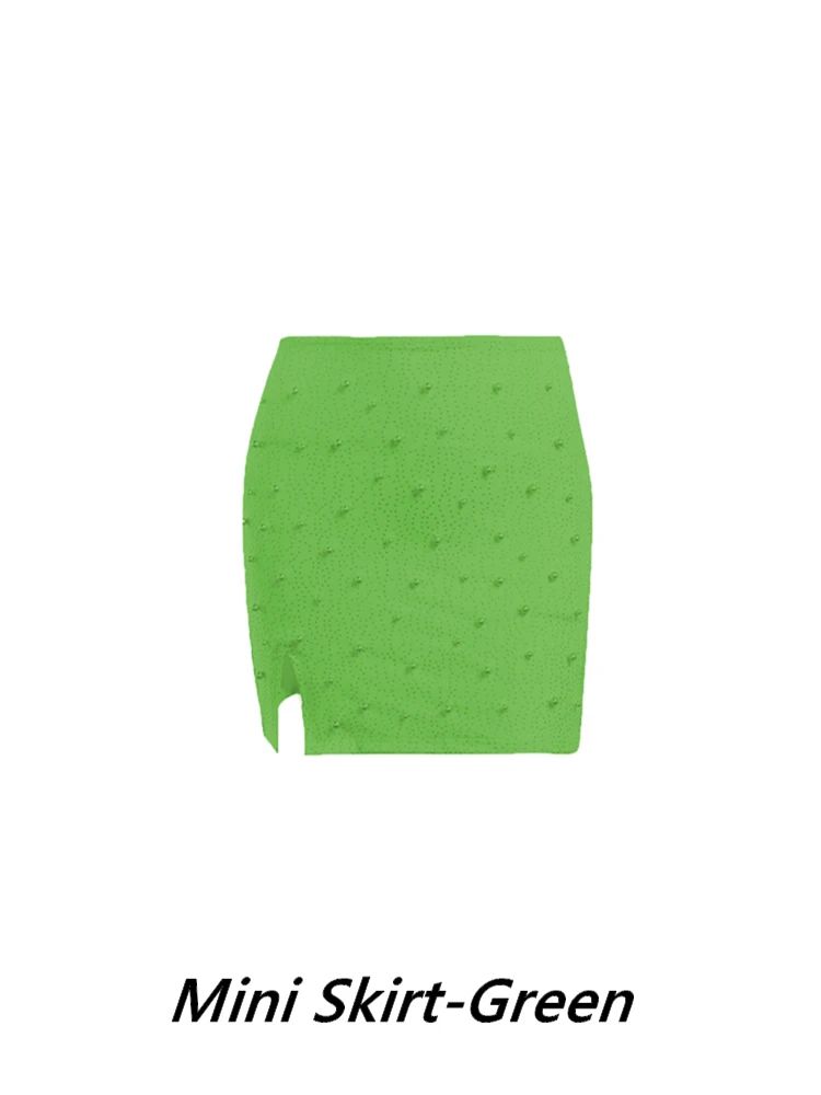 Mini Skirt-Green