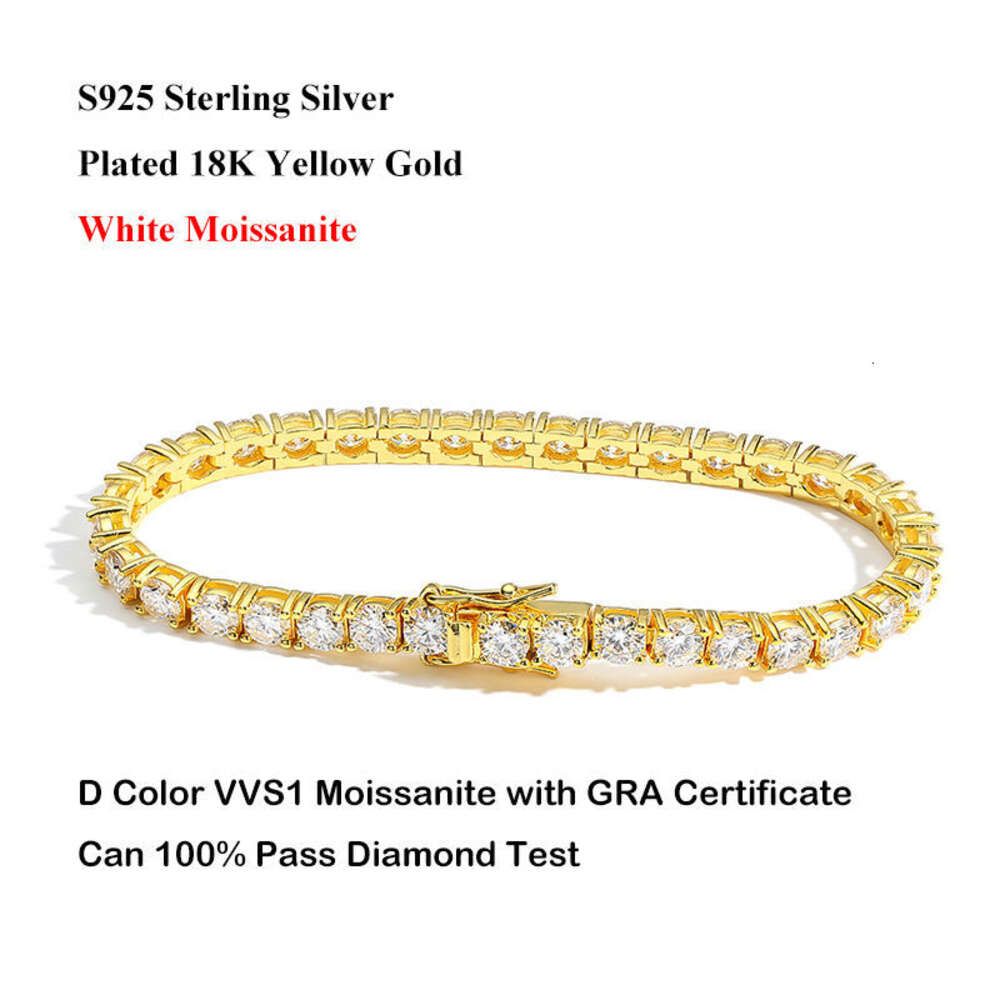 6.5mm-yellow Gold Plated-Bracelet-7.5i