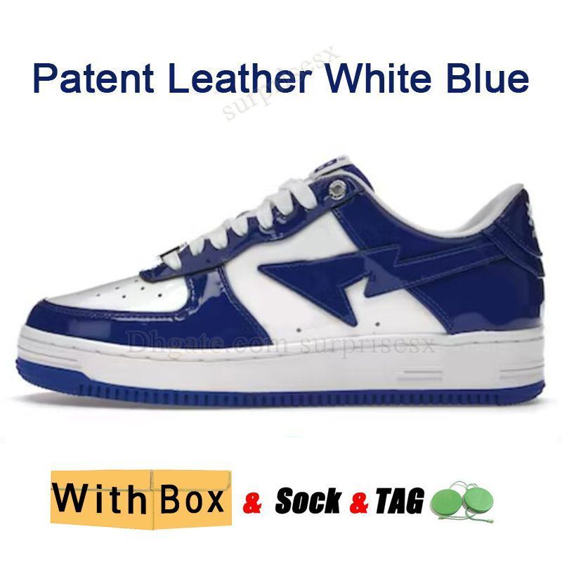 A09 Patent Leather White Blue 36-47
