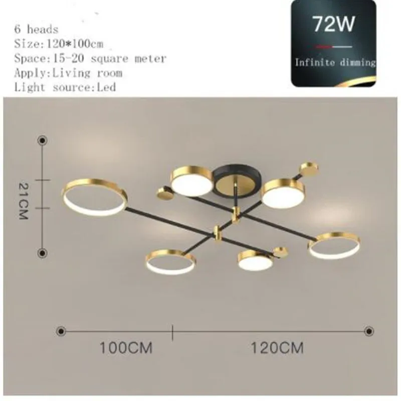 3 światła ściemnialne 6 głów