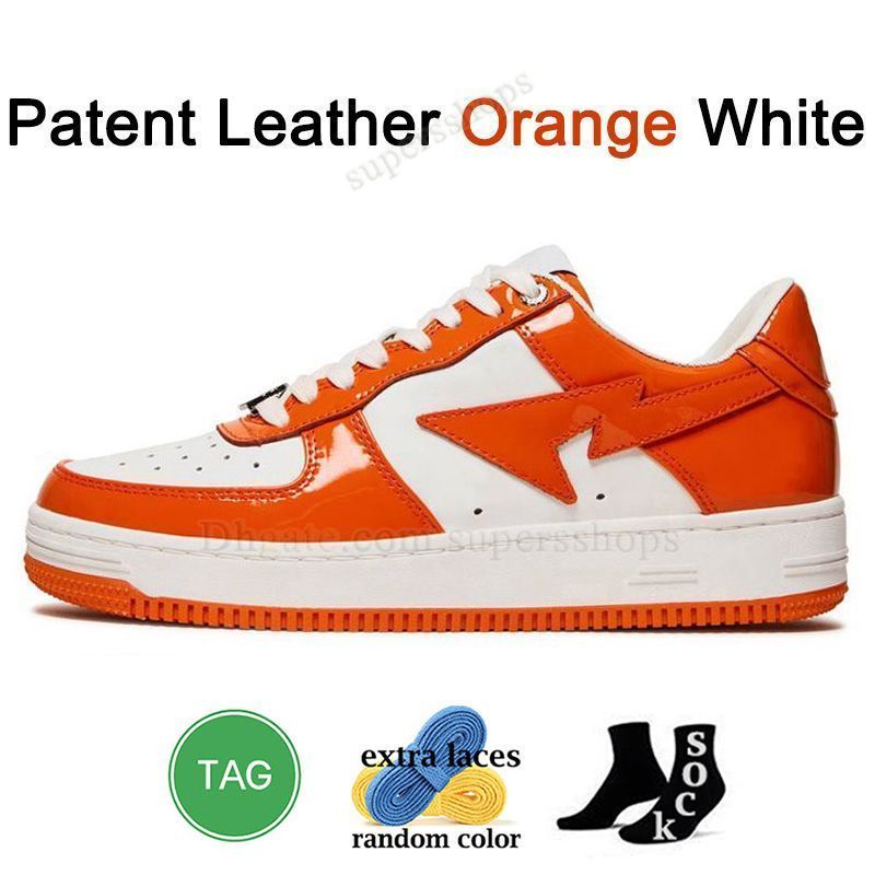 A12 Cuir Verni Orange Blanc 36-47