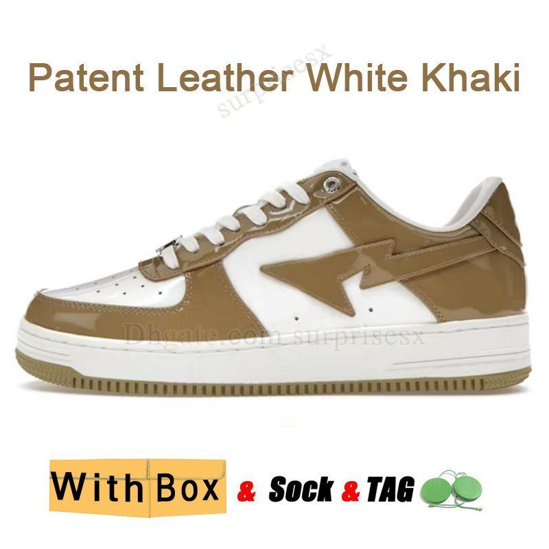 A07 Patent Leather White Khaki 36-47