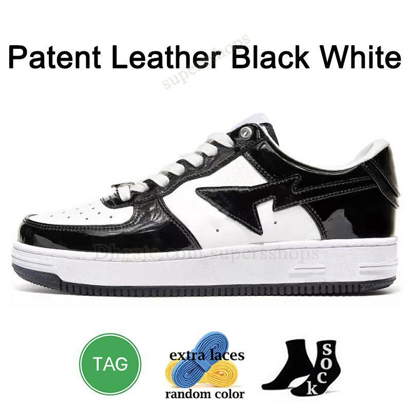 A13 Patent Leather Black White 36-47