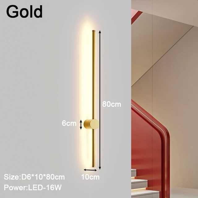 Gold 80 cm 16 W – neutrales Licht – fest verdrahtet