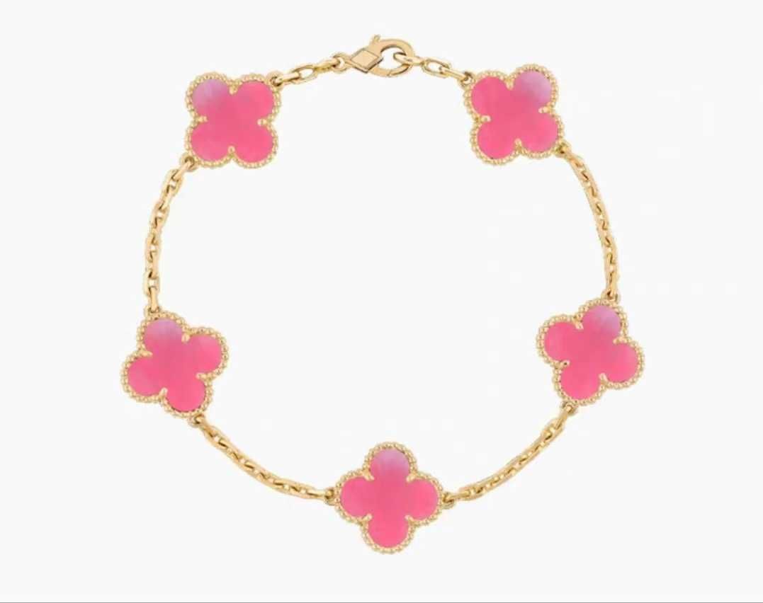 Bracelet Cinq Fleurs Fritillaria Rose 12